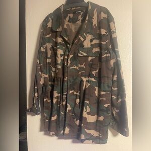 Women’s Camo Field Jacket - Classic Woodland Camouflage